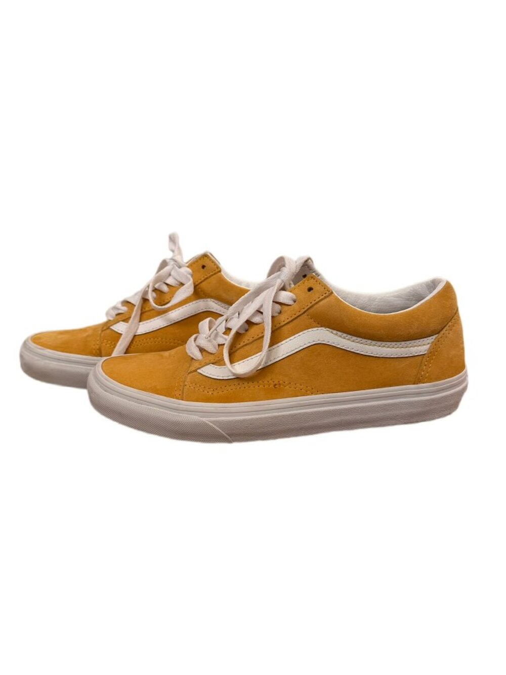 Vans Yellow Suede Old Skool Sneakers with White Stripe - Picture 2 of 6